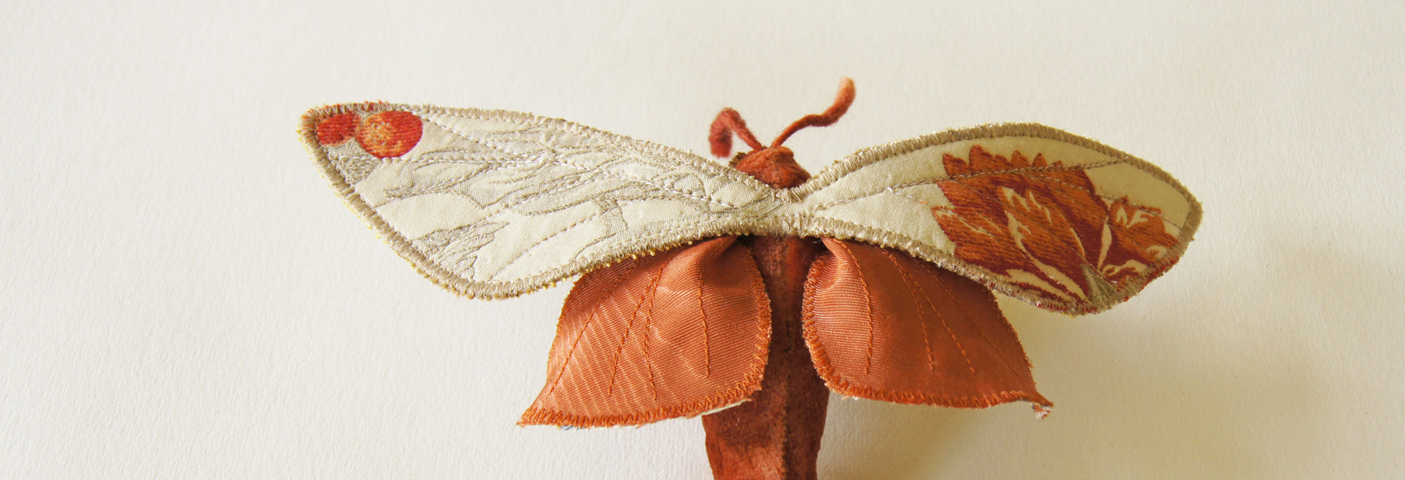 Sew a moth from your fabric stash with free downloadable pattern