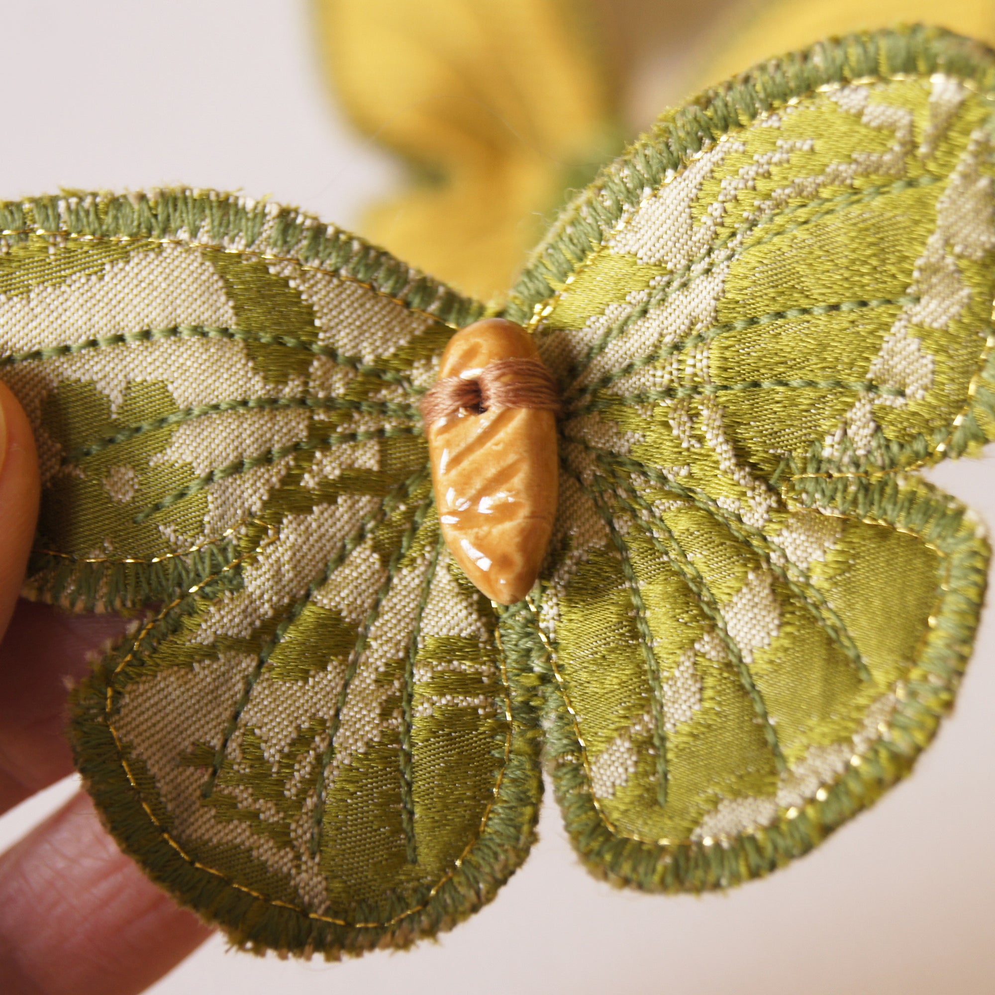 Textile Butterfly Hair Clips Entomology Accessory