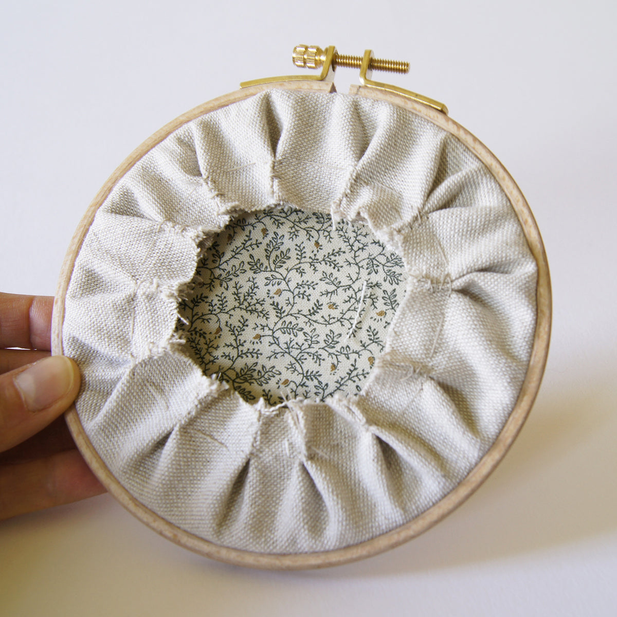 Hoop Art Embroidery Monarch Butterfly Danaus plexippus