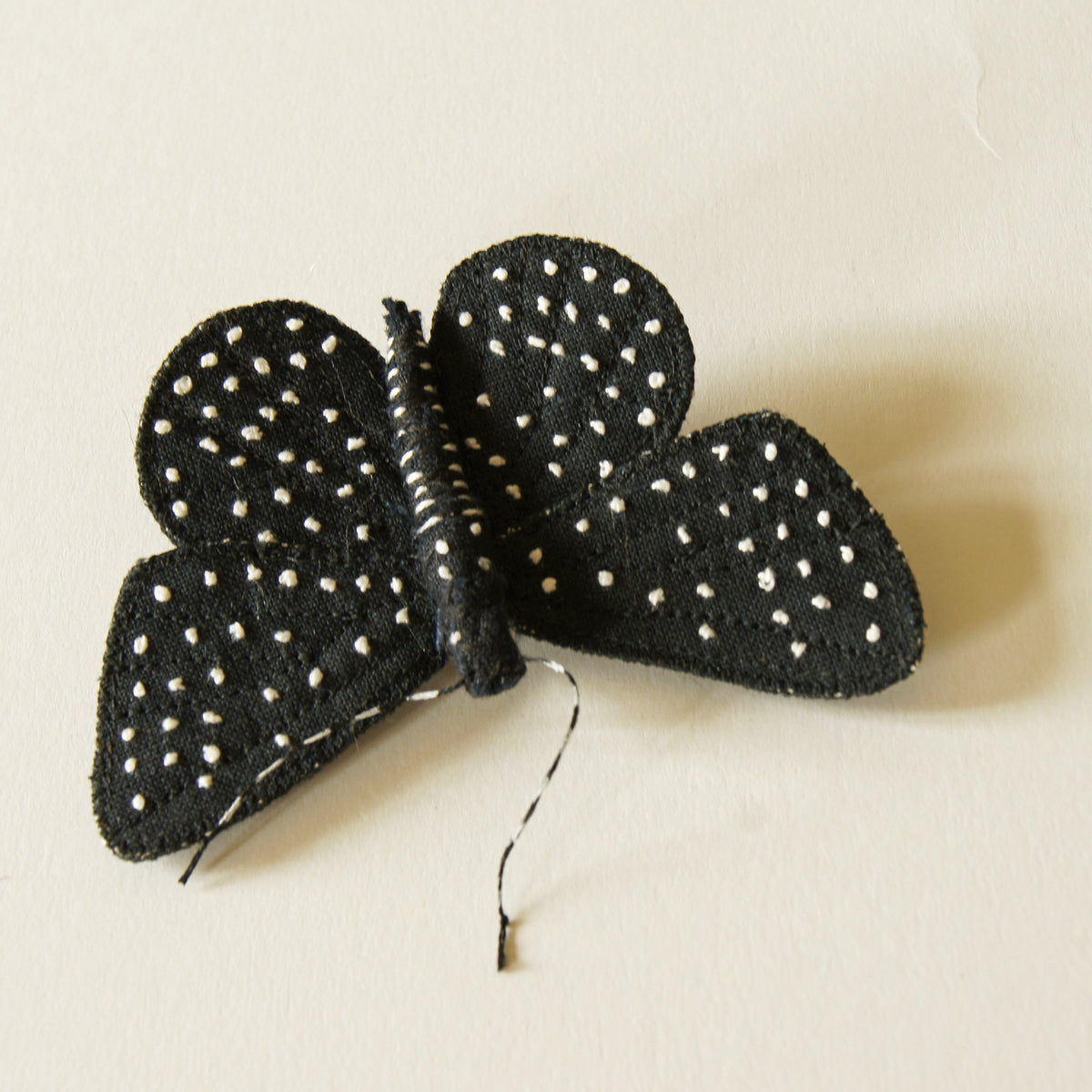 Metalmark Fabric Butterfly Brooch Starry Night