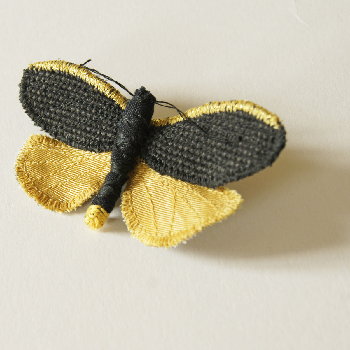 Common Footman Tiger Moth Brooch Entomology Jewelry