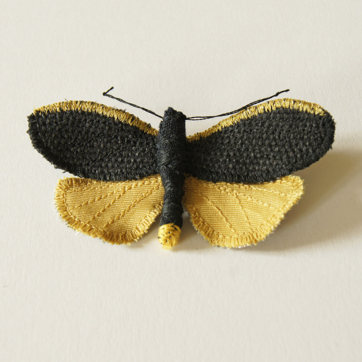 Common Footman Tiger Moth Brooch Entomology Jewelry