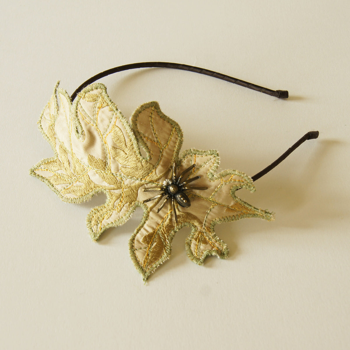 Fiber Art Acanthus Leaf Headband