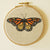 Hoop Art Embroidery Monarch Butterfly Danaus plexippus