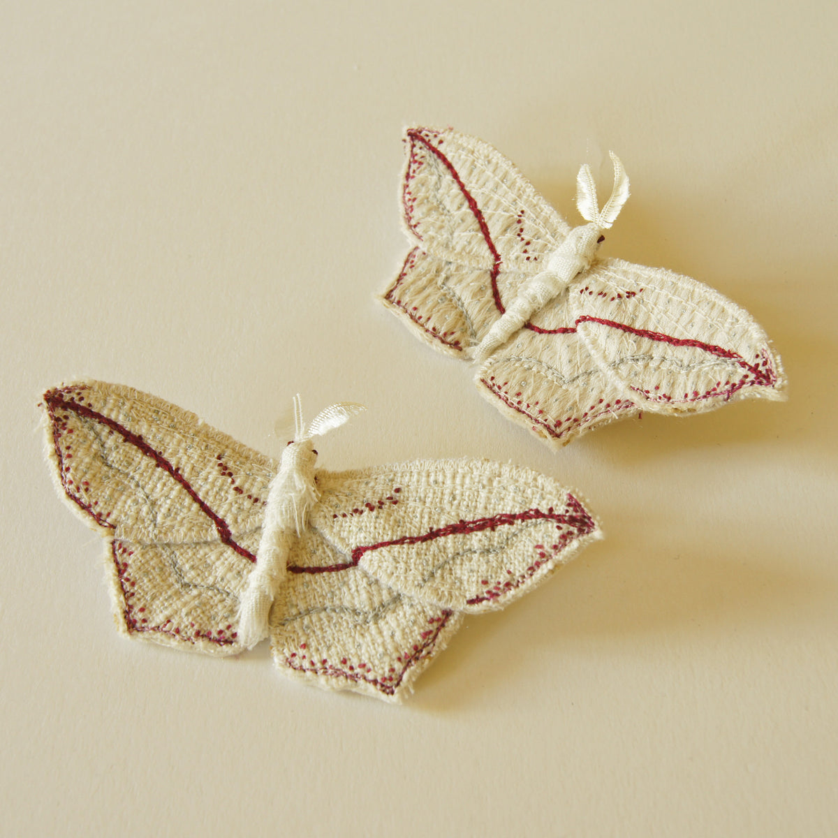 Blood Vein moth brooch