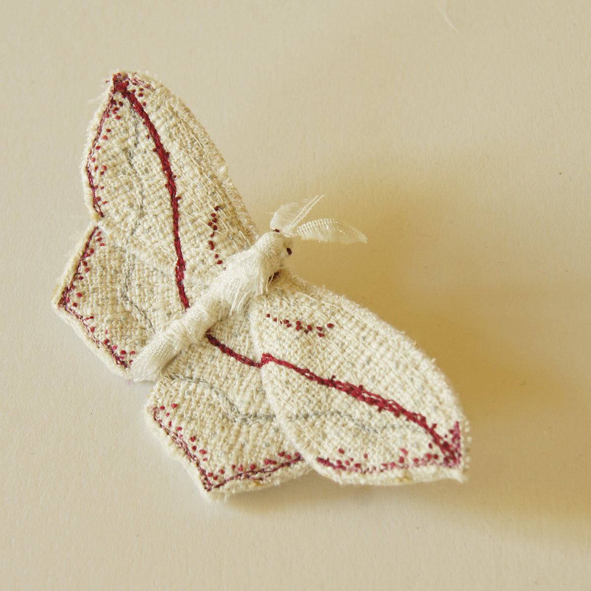 Blood Vein moth brooch