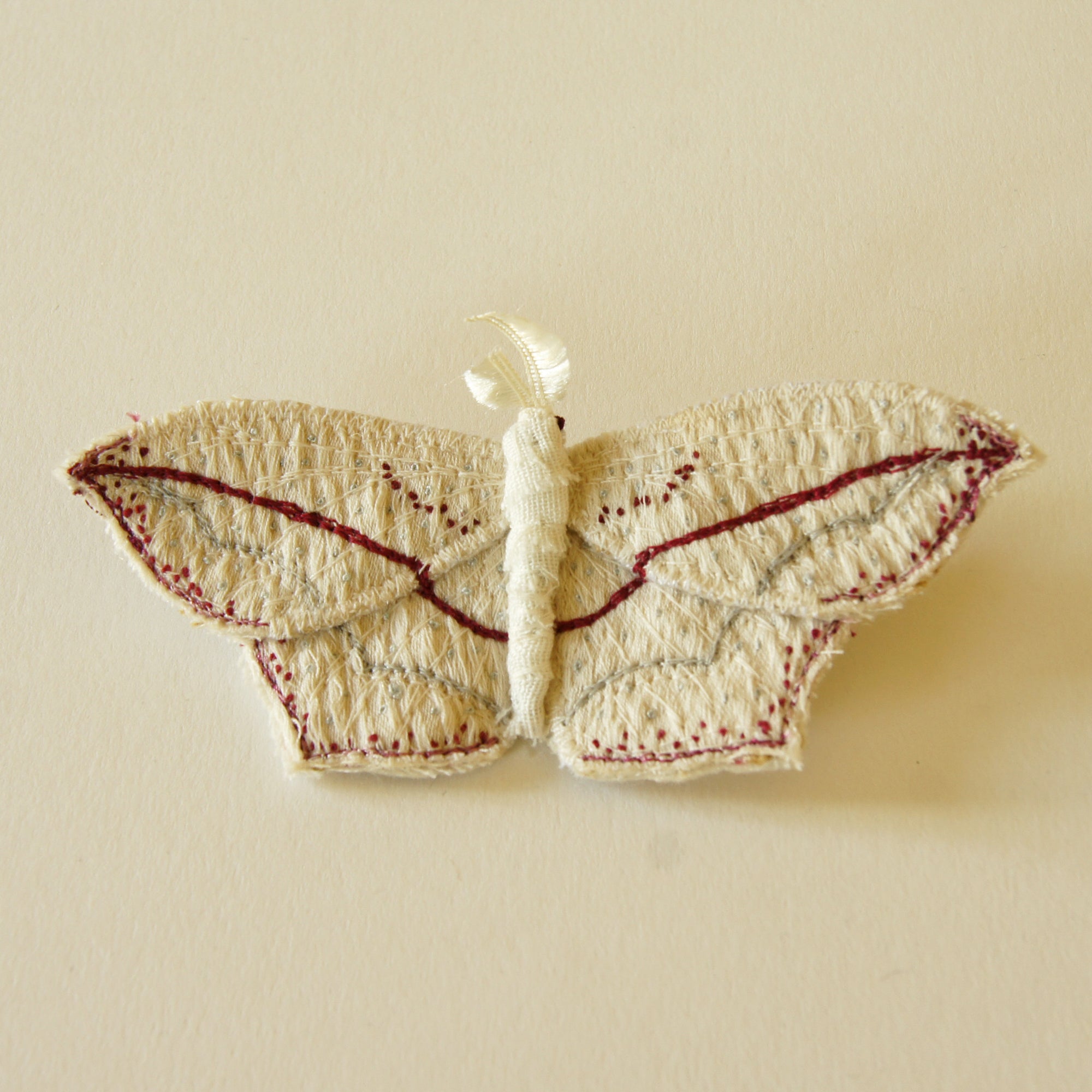 Blood Vein moth brooch