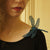 Fiber Art Dragonfly brooch or hair fork blue silk