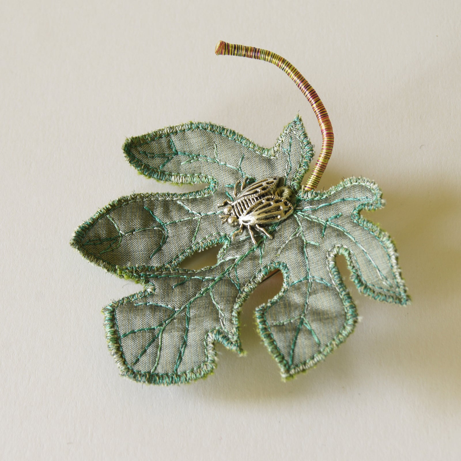 Brooches - Blue Terracotta