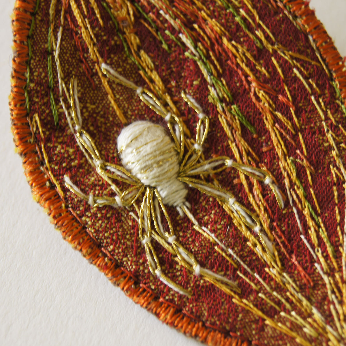 Lucky White Spider Leaves Hair Clips