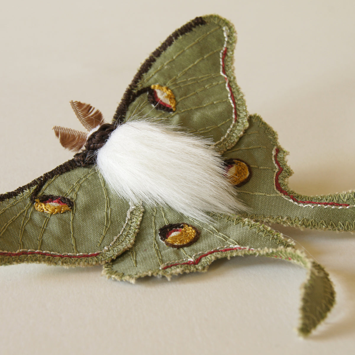 Luna Moth Brooch Entomology Jewelry Last one