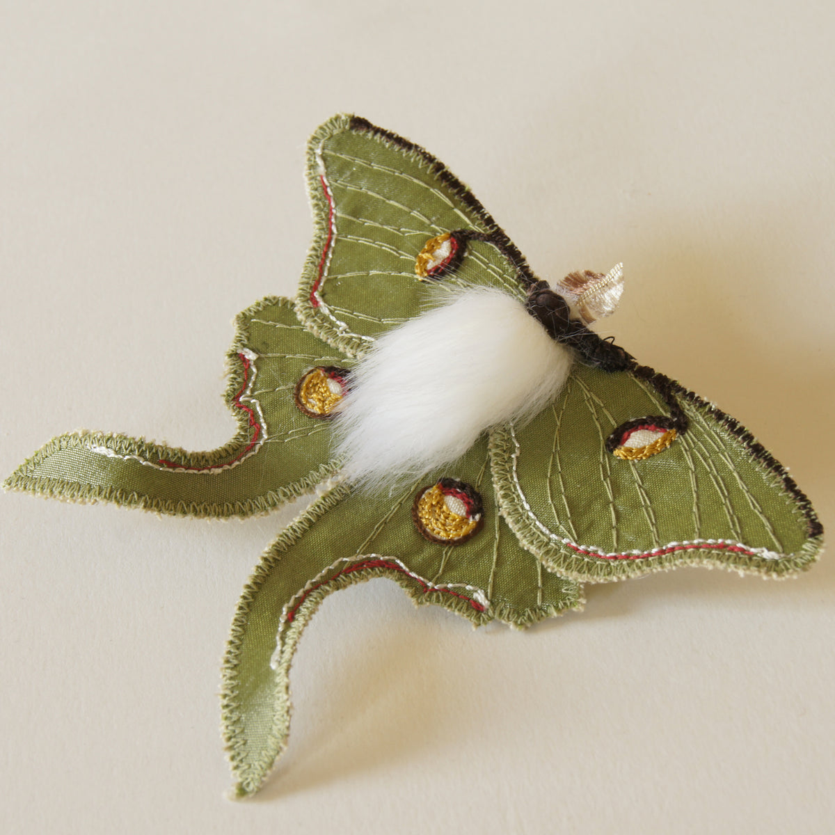 Luna Moth Brooch Entomology Jewelry Last one