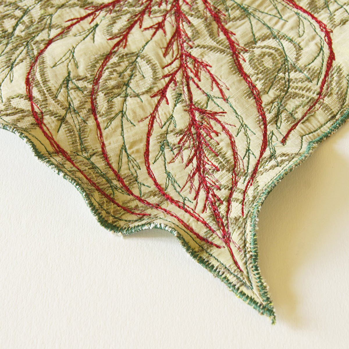 Caladium Leaf Wall Hanging, Botanical Decor