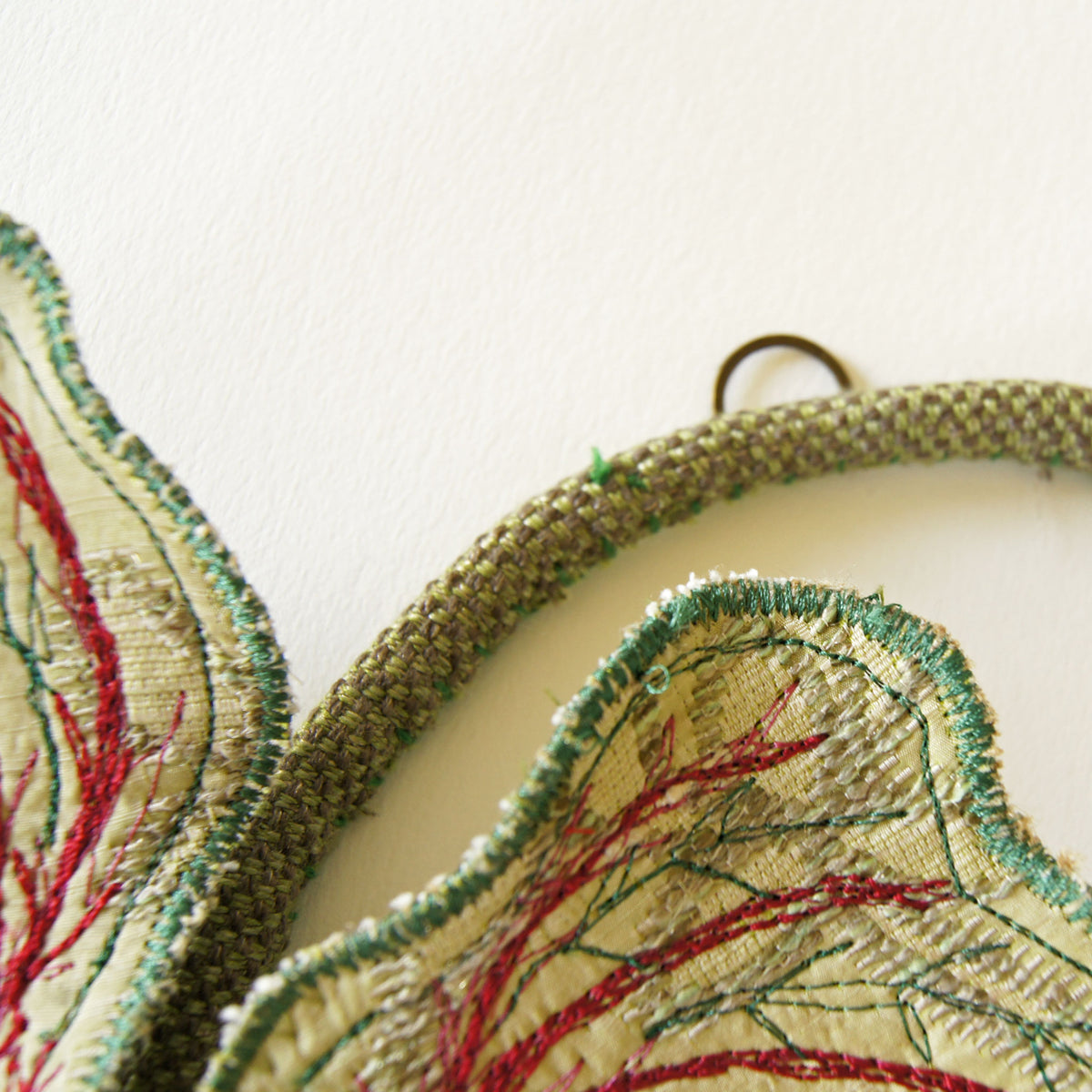 Caladium Leaf Wall Hanging, Botanical Decor