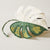 White variegated Monstera deliciosa, Textile Tropical Leaf Headband