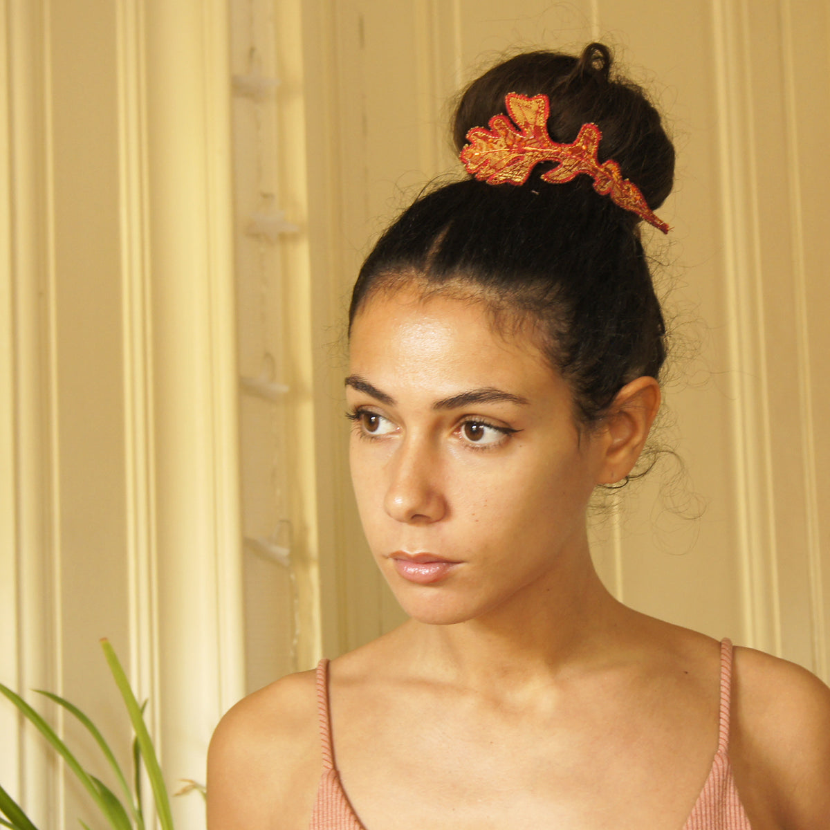 Red Oak leaf bun wrap