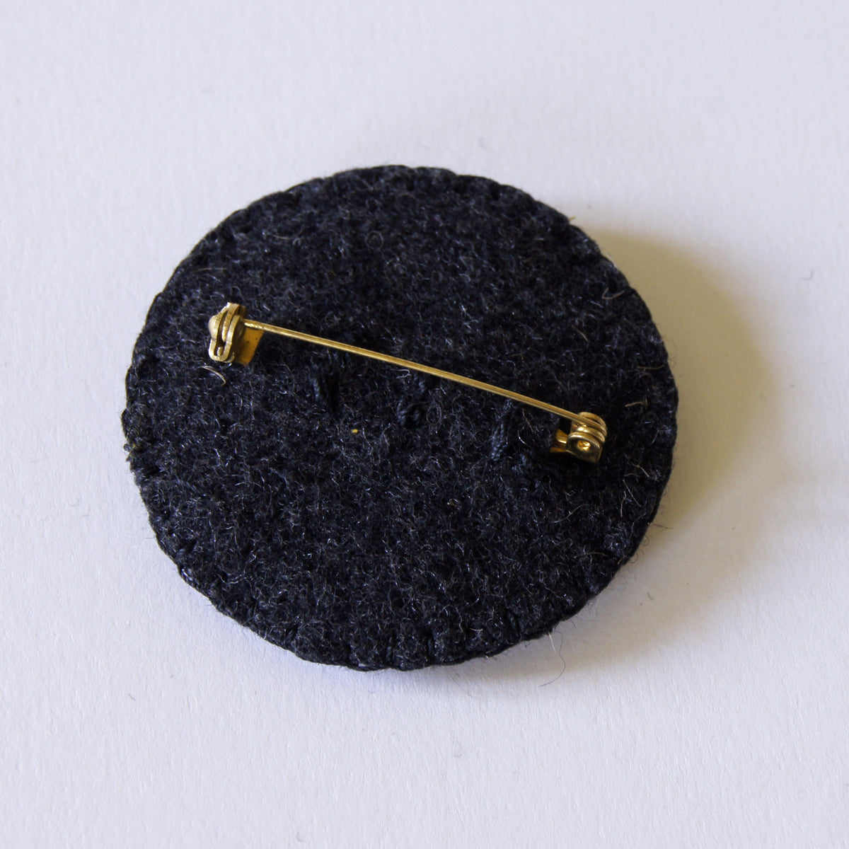 Hand Embroidered Textile Sun Brooch Celestial Jewelry