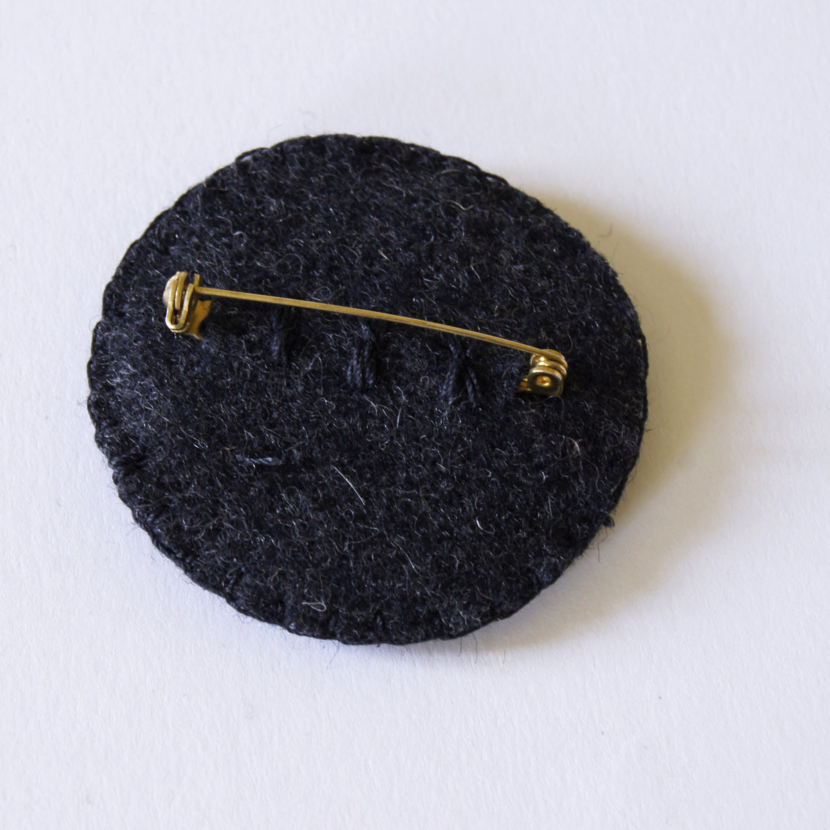 Textile Sun Brooch Pin Hand Embroidered Celestial Jewelry